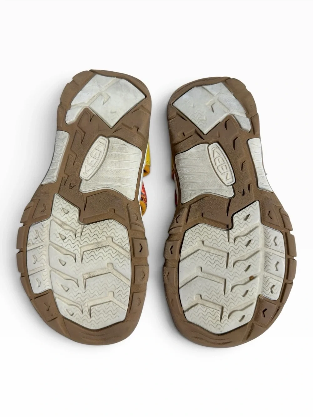 KEEN Newport H2 Orange Peel Yellow Multicolor Sport Sandals Kids Youth Size US 3